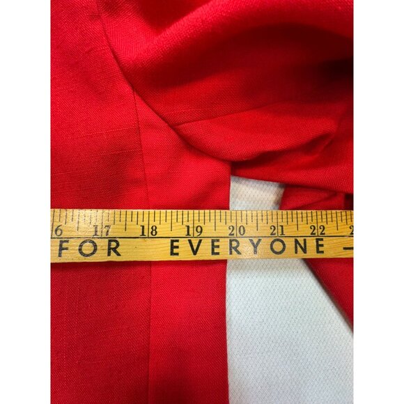 Vintage Park Square Womens Blazer & Pencil Skirt Set Size 6 Red Formal - Picture 5 of 15